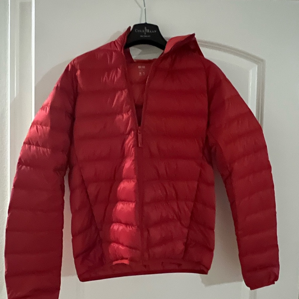 Uniqlo red puffer jacket